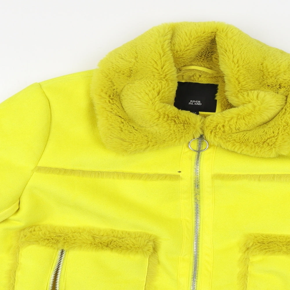 River Island  Womens Yellow   Jacket Coat Size 14