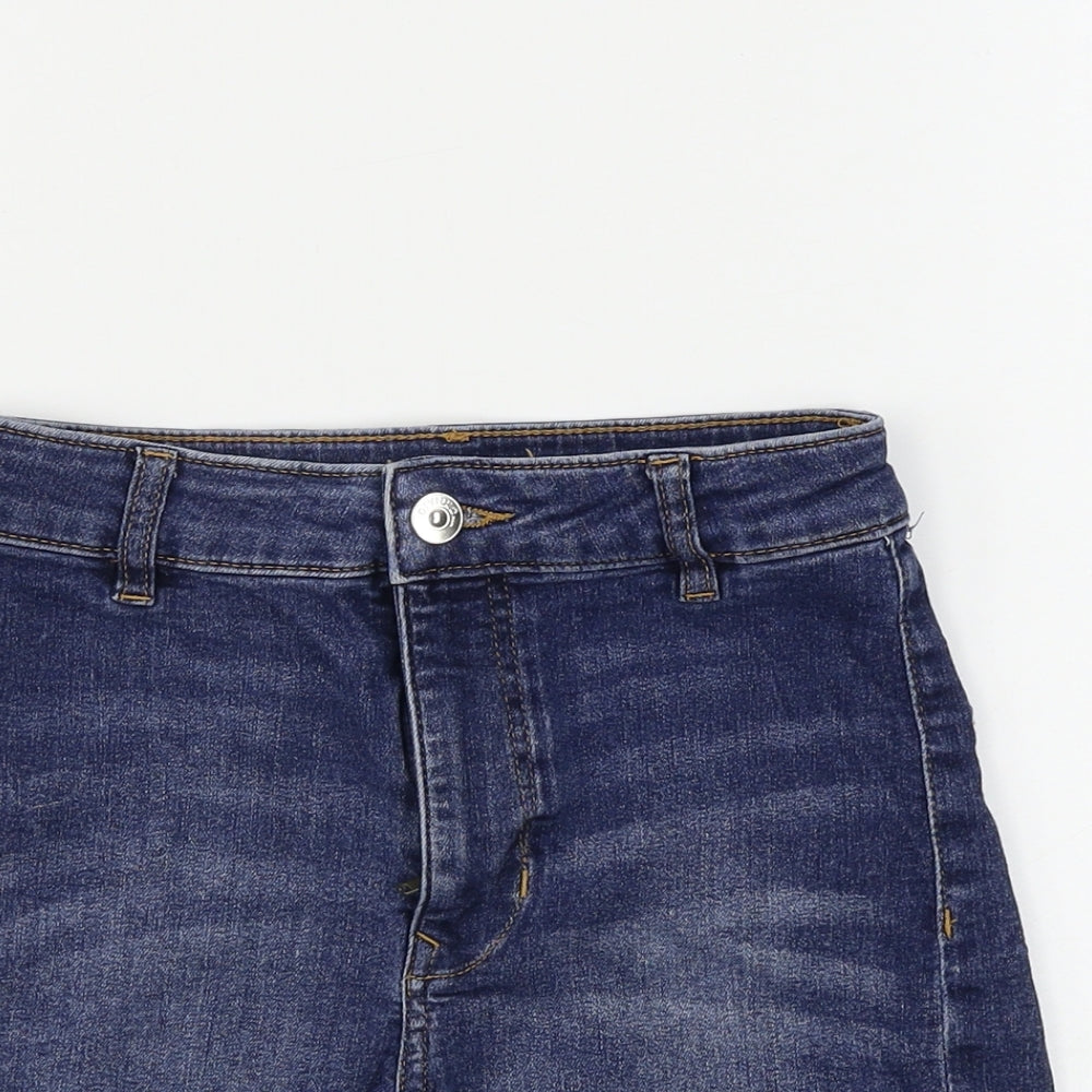 H&M  Womens Blue   Cut-Off Shorts Size 10