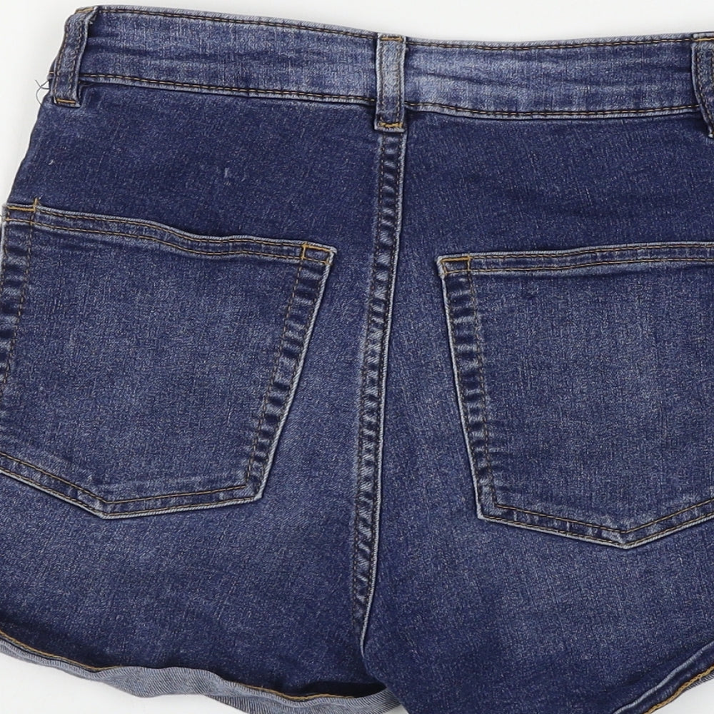 H&M  Womens Blue   Cut-Off Shorts Size 10