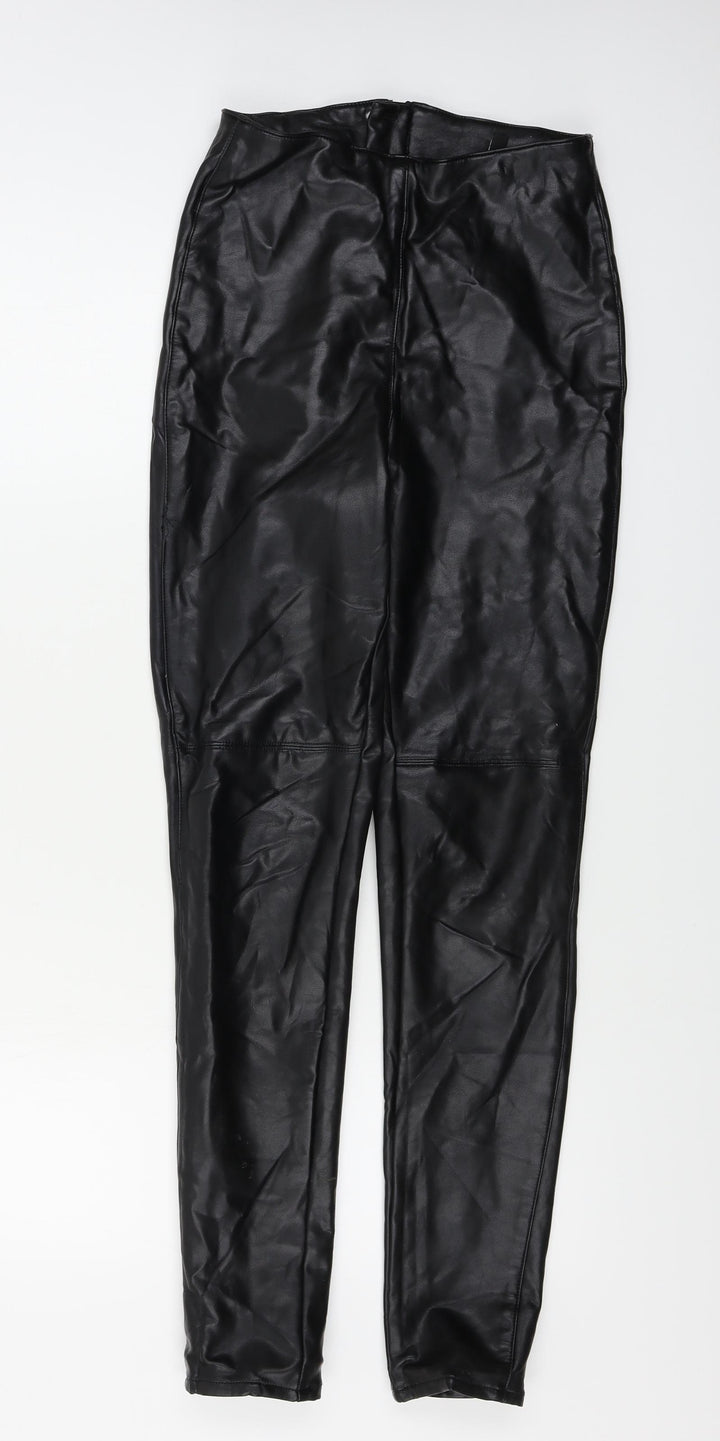 H&M Womens Black Trousers Size 6 L27 in