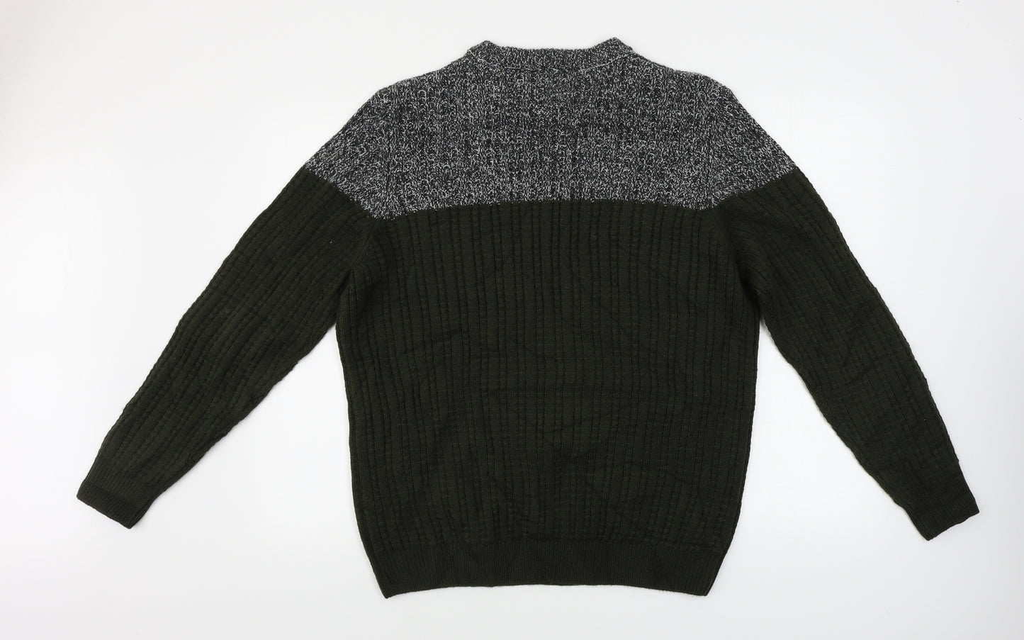 George  Mens Green   Pullover Jumper Size L