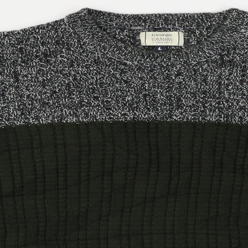George  Mens Green   Pullover Jumper Size L