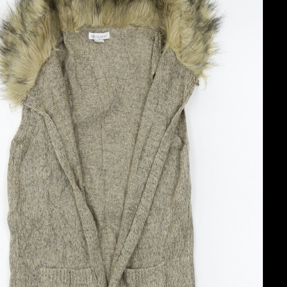 Primark  Girls Brown   Cardigan Jumper Size 11-12 Years