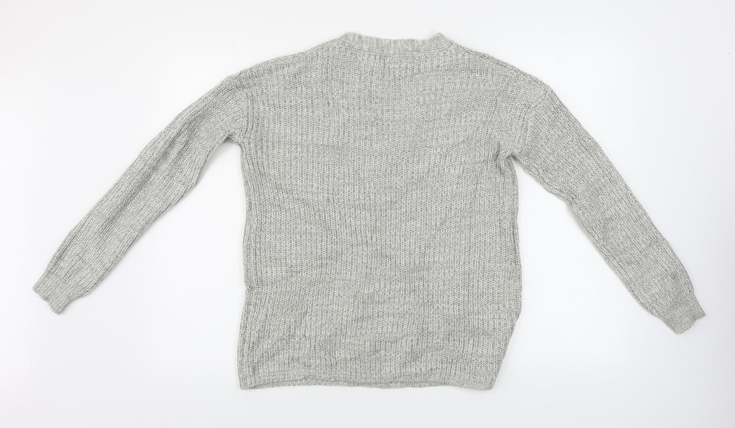 Papaya  Womens Grey   Pullover Jumper Size S