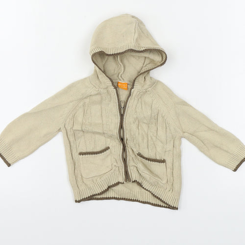 Preworn  Boys Beige   Jacket  Size 6-9 Months
