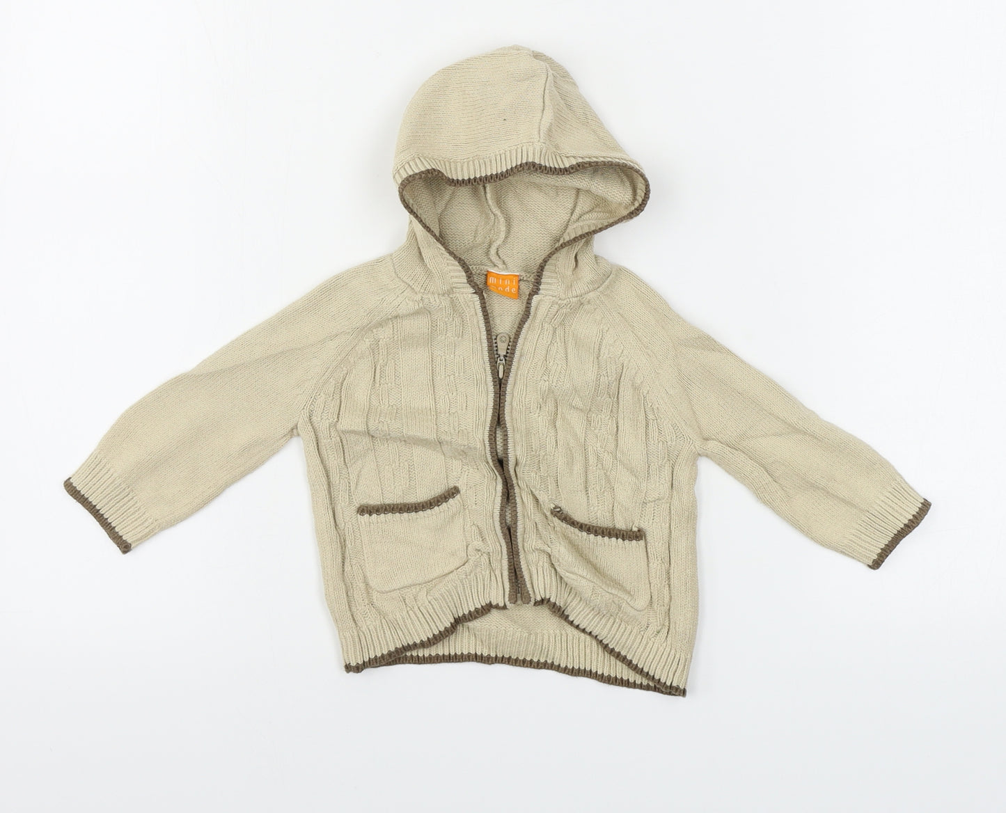 Preworn  Boys Beige   Jacket  Size 6-9 Months