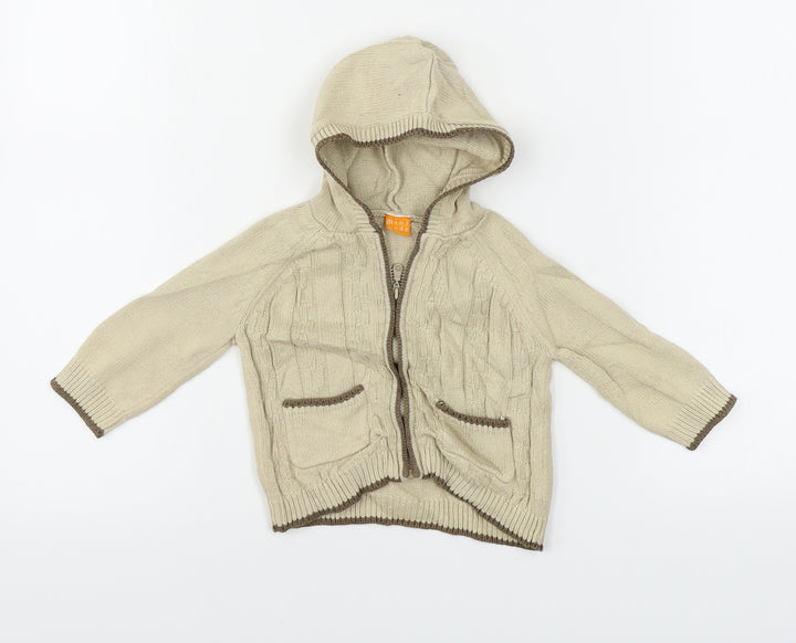 Preworn Boys Beige Jacket Size 6-9 Months