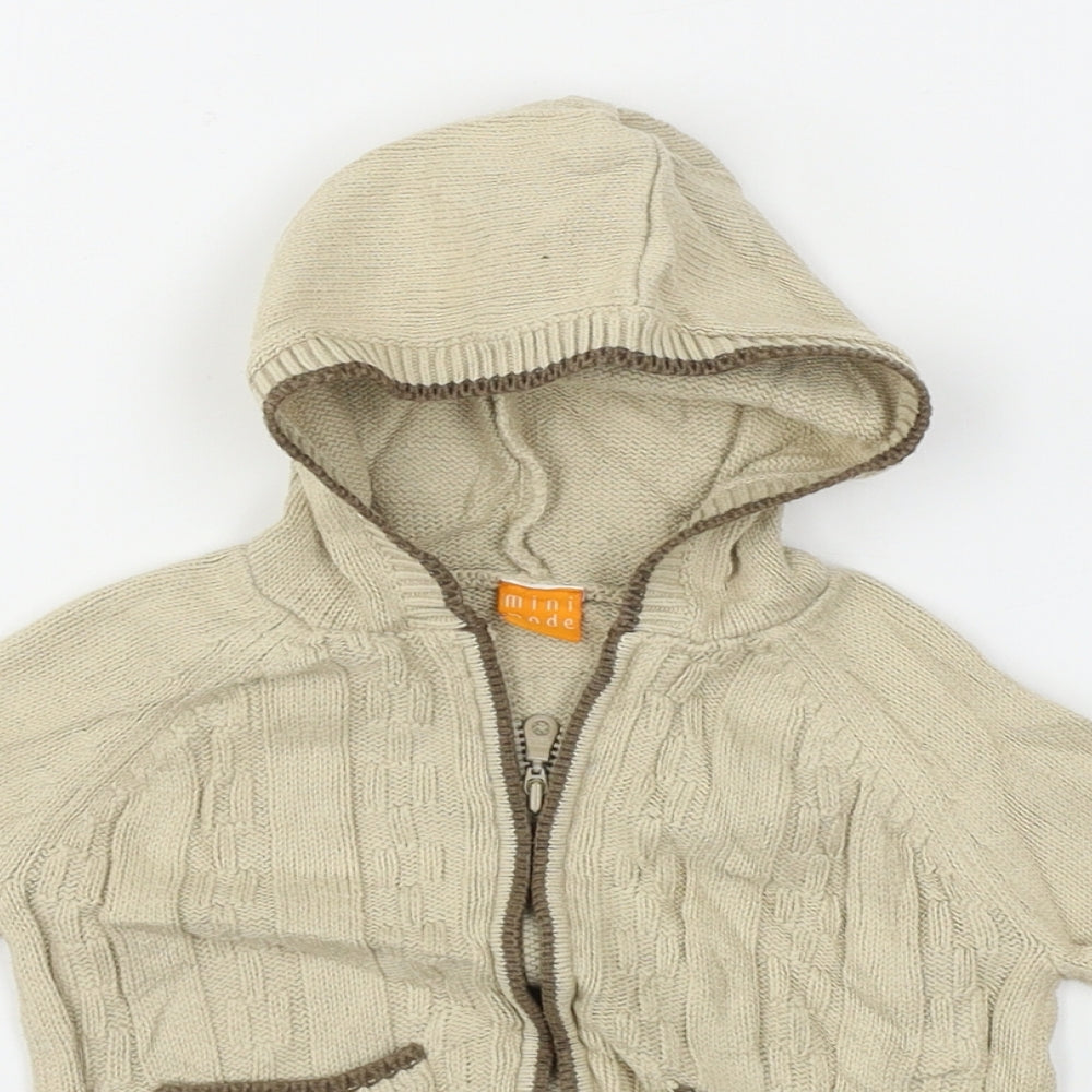Preworn  Boys Beige   Jacket  Size 6-9 Months