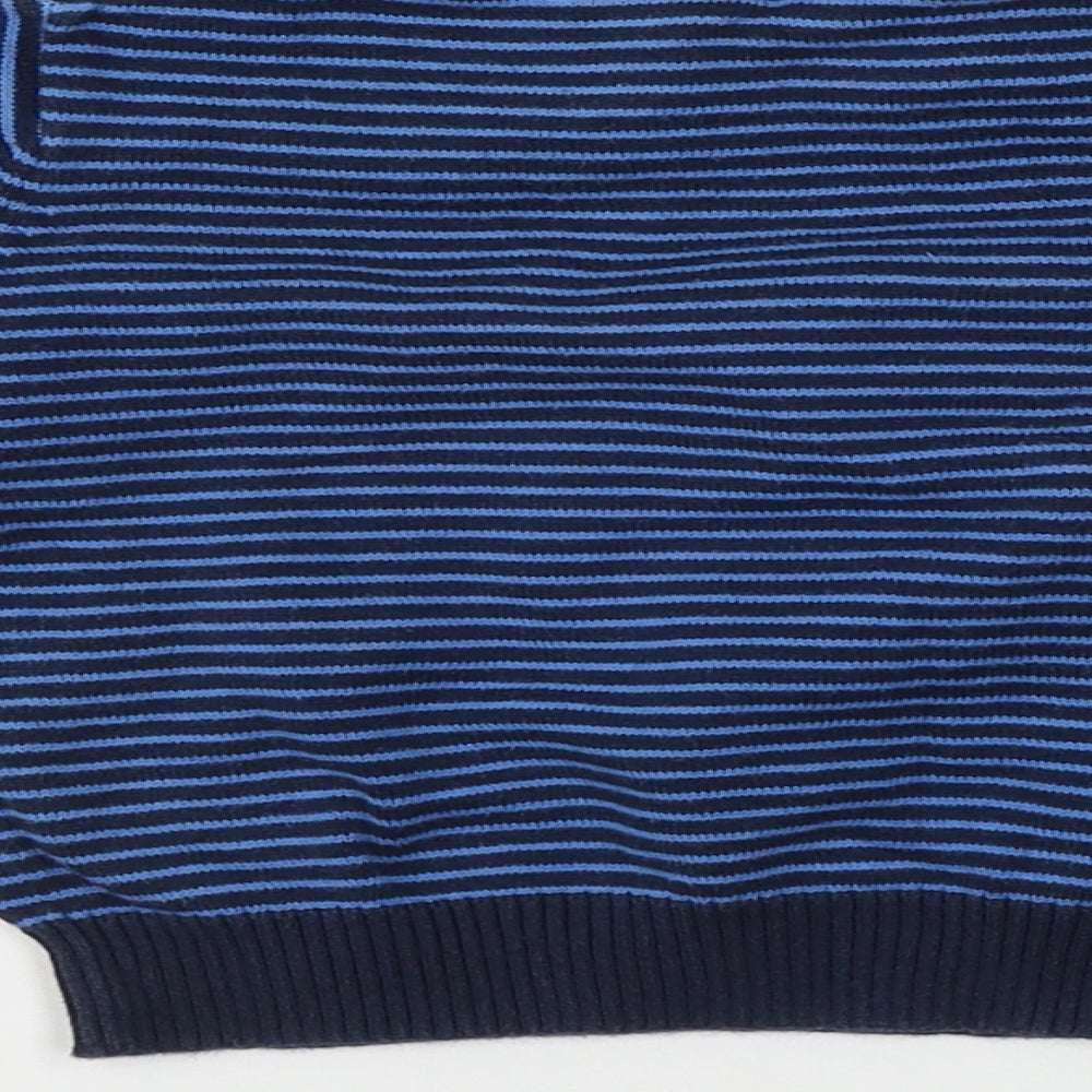 George   Blue Striped  Pullover Jumper Size 9-12 Months