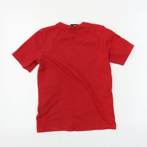 Jurassic Park  Boys Red   Basic T-Shirt Size 6-7 Years