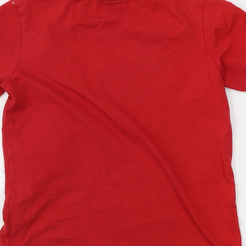 Jurassic Park  Boys Red   Basic T-Shirt Size 6-7 Years