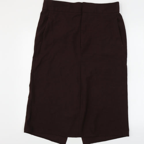 Zara Womens Brown   A-Line Skirt Size L
