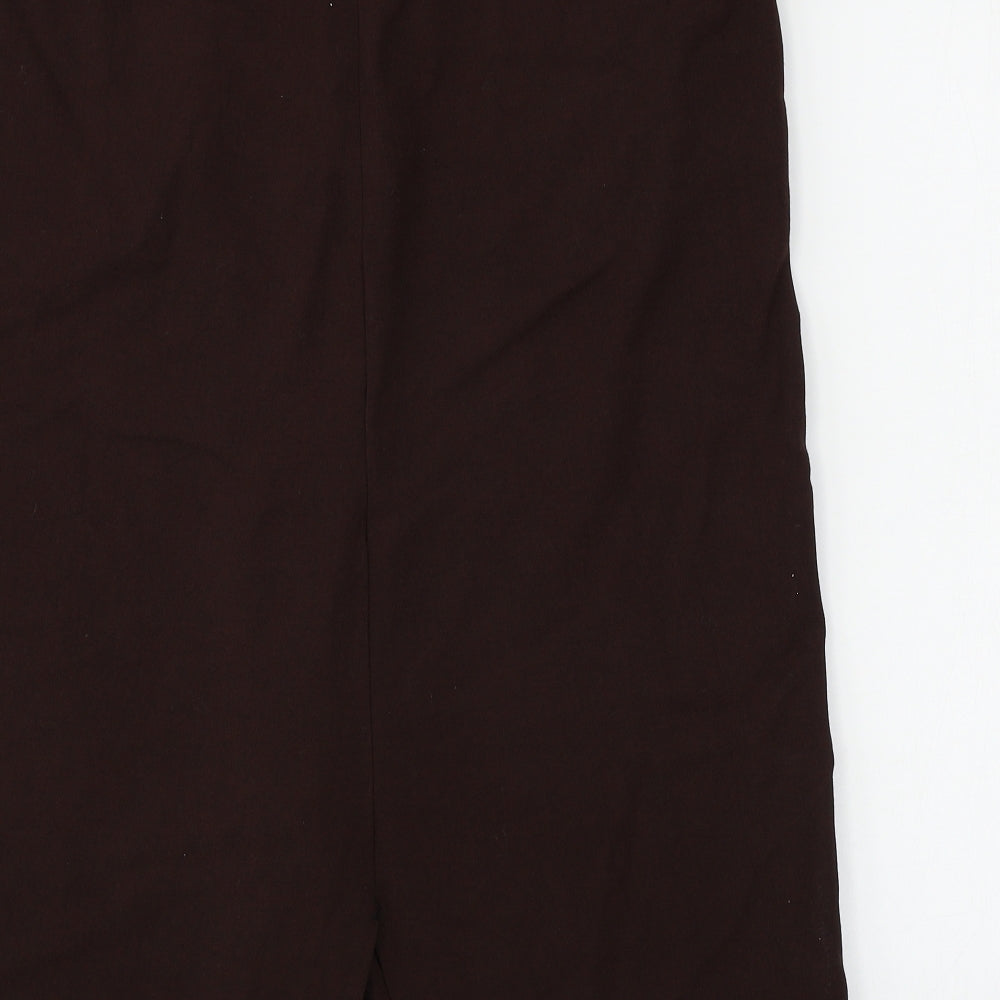 Zara Womens Brown   A-Line Skirt Size L