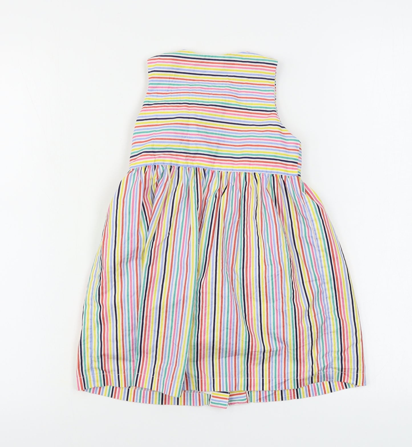 Mini Club Girls White Striped  A-Line  Size 2-3 Years