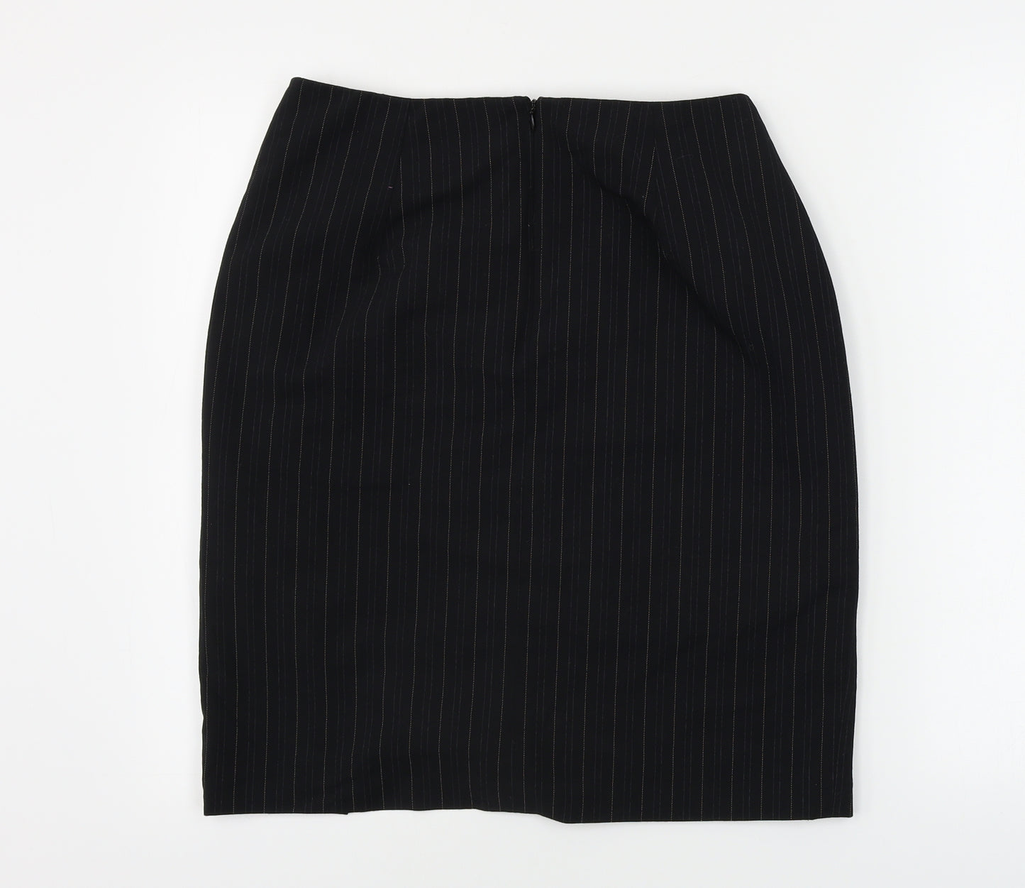 Dorothy Perkins  Womens Black Striped  Bandage Skirt Size 14