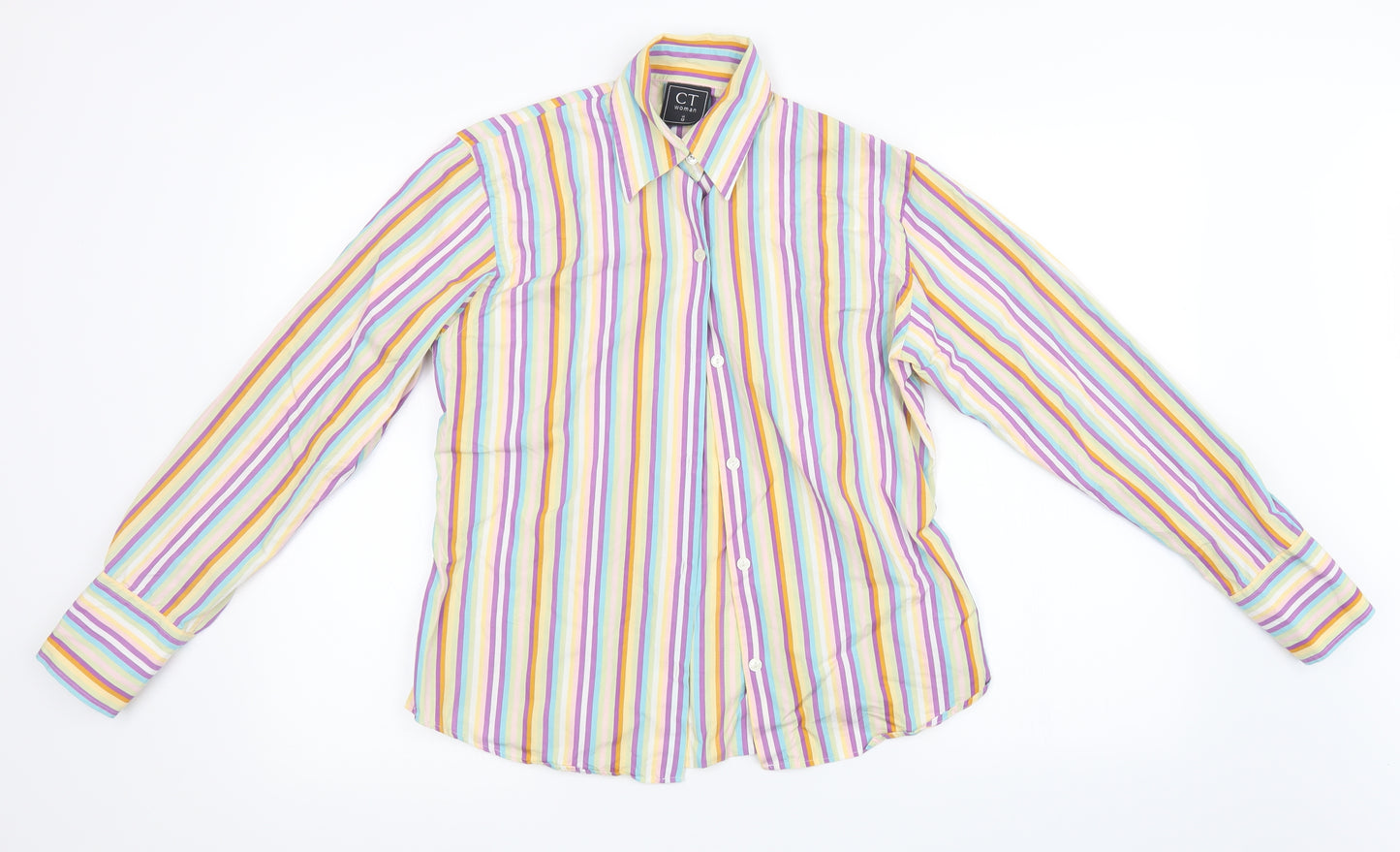 CT Woman Womens Multicoloured Striped  Basic Polo Size 12