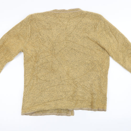 Donna Lewis Womens Brown  Knit Cardigan Jumper Size L