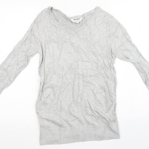 Dorothy Perkins Womens Grey  Knit Pullover Sweatshirt Size 10