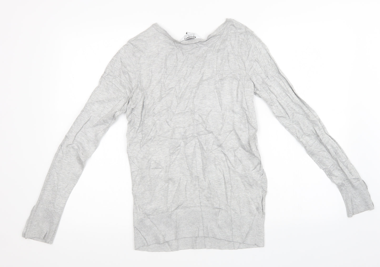 Dorothy Perkins Womens Grey  Knit Pullover Sweatshirt Size 10