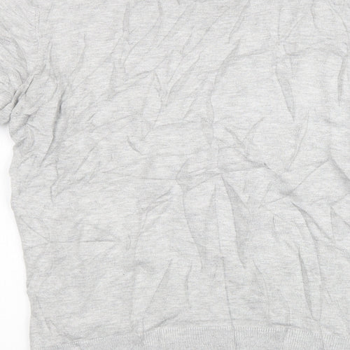 Dorothy Perkins Womens Grey  Knit Pullover Sweatshirt Size 10