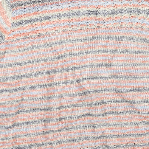 Marks and Spencer Womens Multicoloured Striped Knit Pullover Sweatshirt Size 16