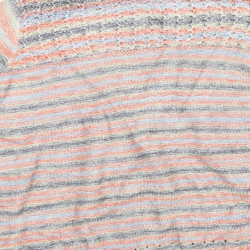 Marks and Spencer Womens Multicoloured Striped Knit Pullover Sweatshirt Size 16