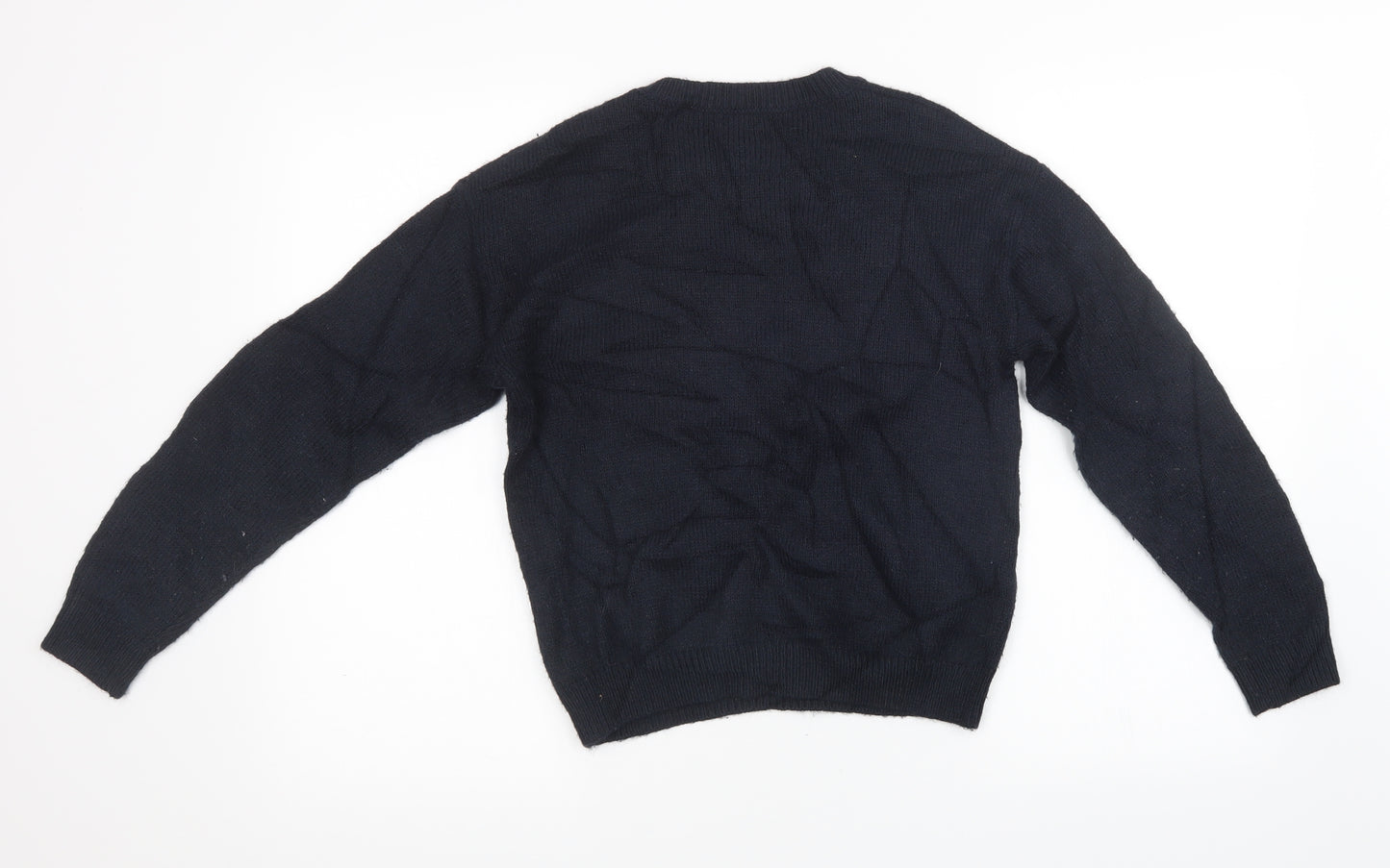NEXT Girls Black  Knit Pullover Sweatshirt Size 12 Years