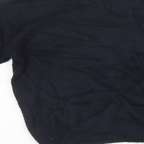NEXT Girls Black  Knit Pullover Sweatshirt Size 12 Years