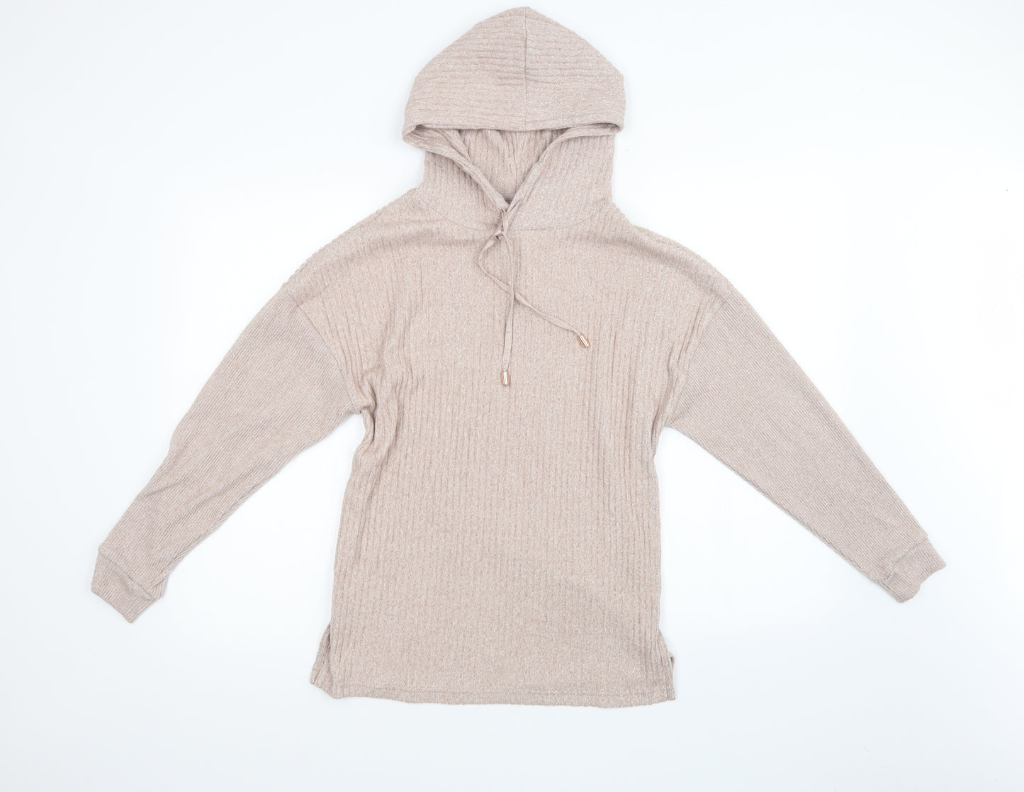 F&F Womens Pink  Knit Pullover Hoodie Size XS