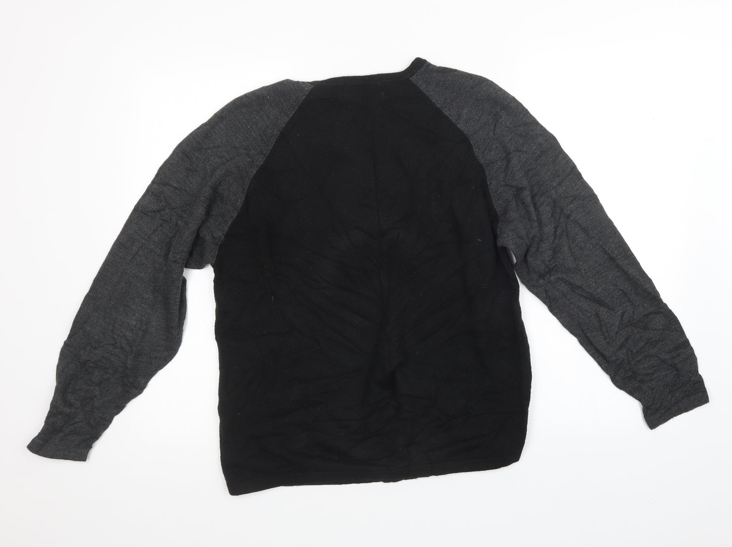 Marks and Spencer Mens Black  Knit Pullover Sweatshirt Size M