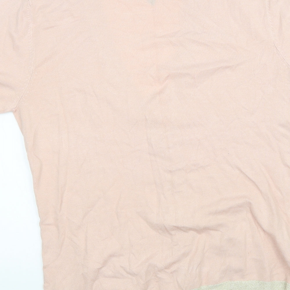 Primark Womens Pink  Knit Cardigan Jumper Size 18