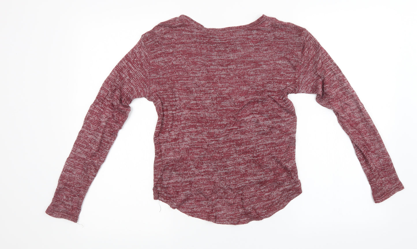 New Look Girls Purple Batik Knit Pullover Sweatshirt Size 14 Years