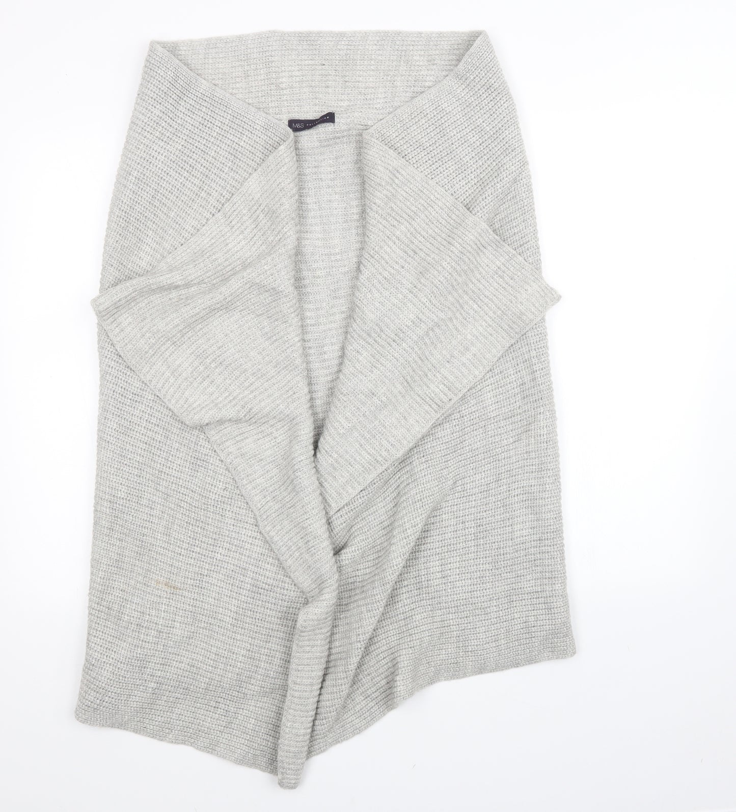 Marks and Spencer Womens Grey  Knit Cardigan Jumper Size M