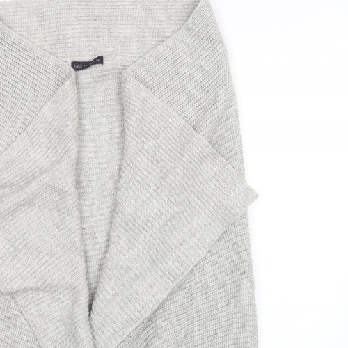 Marks and Spencer Womens Grey  Knit Cardigan Jumper Size M