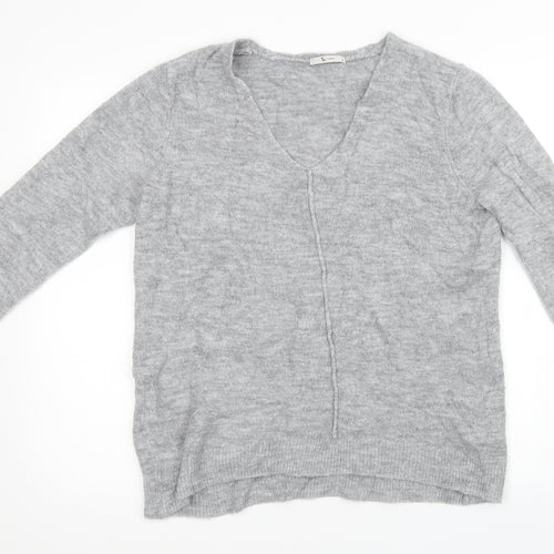 Sainsburys Womens Grey  Knit Pullover Sweatshirt Size 16