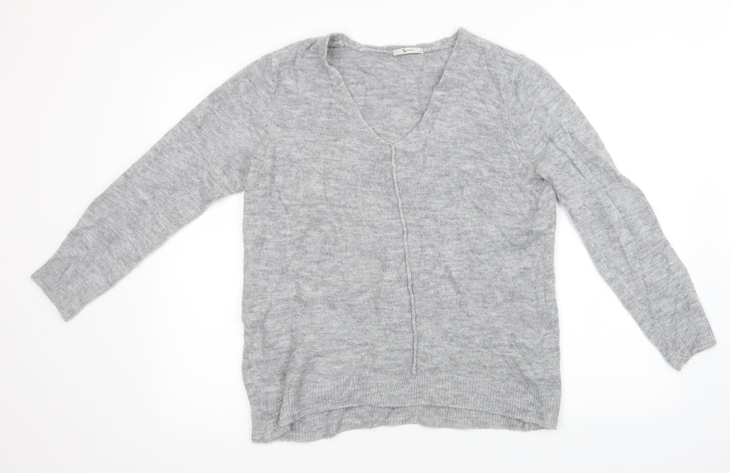 Sainsburys Womens Grey  Knit Pullover Sweatshirt Size 16