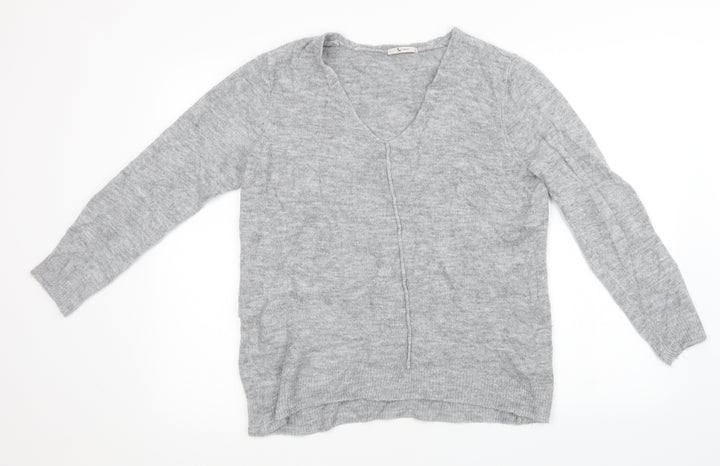 Sainsburys Womens Grey  Knit Pullover Sweatshirt Size 16