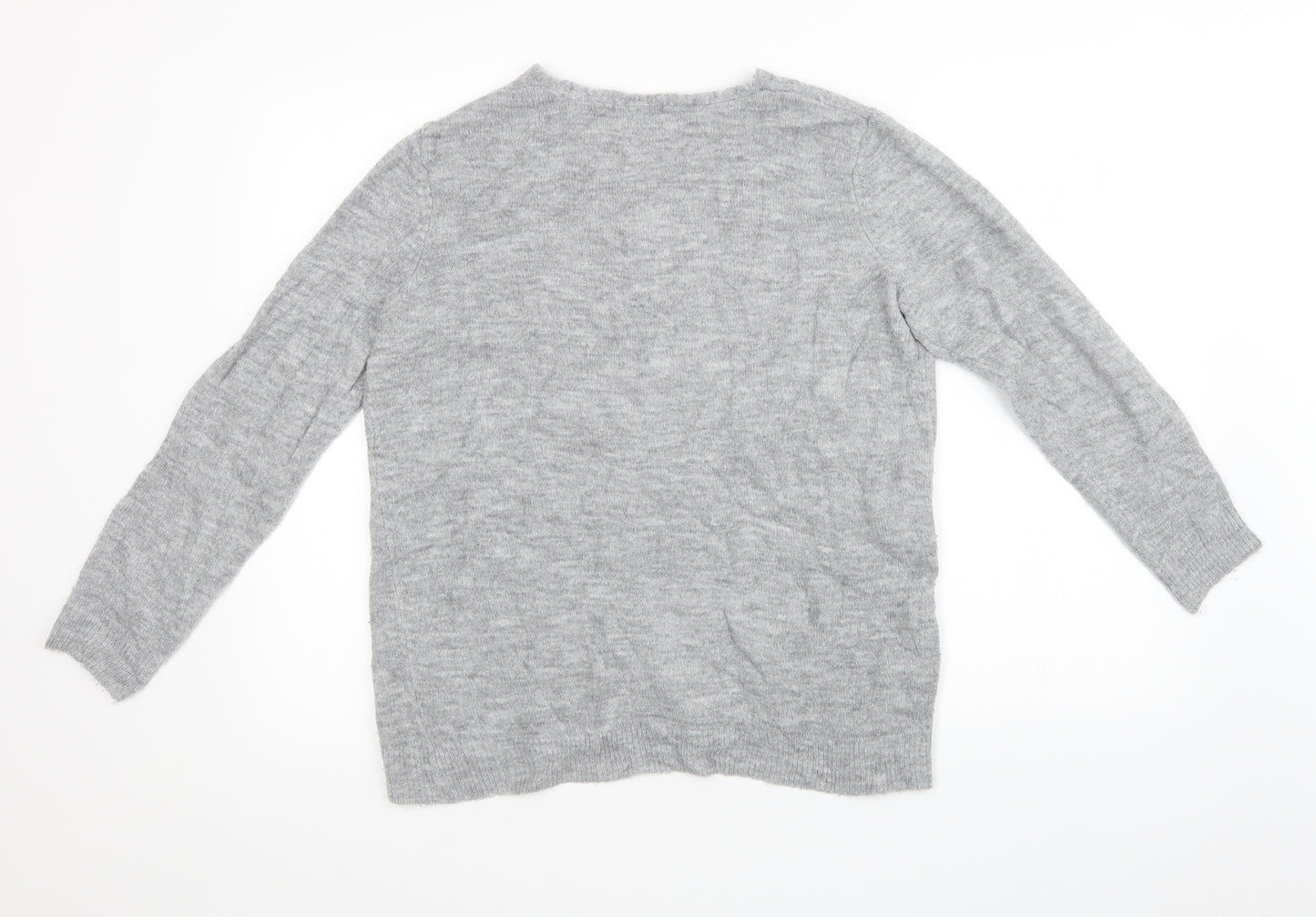 Sainsburys Womens Grey  Knit Pullover Sweatshirt Size 16