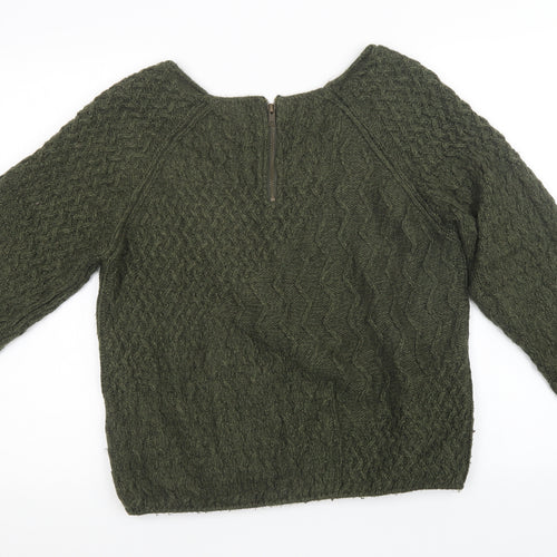 NEXT Womens Green  Knit Pullover Sweatshirt Size 14