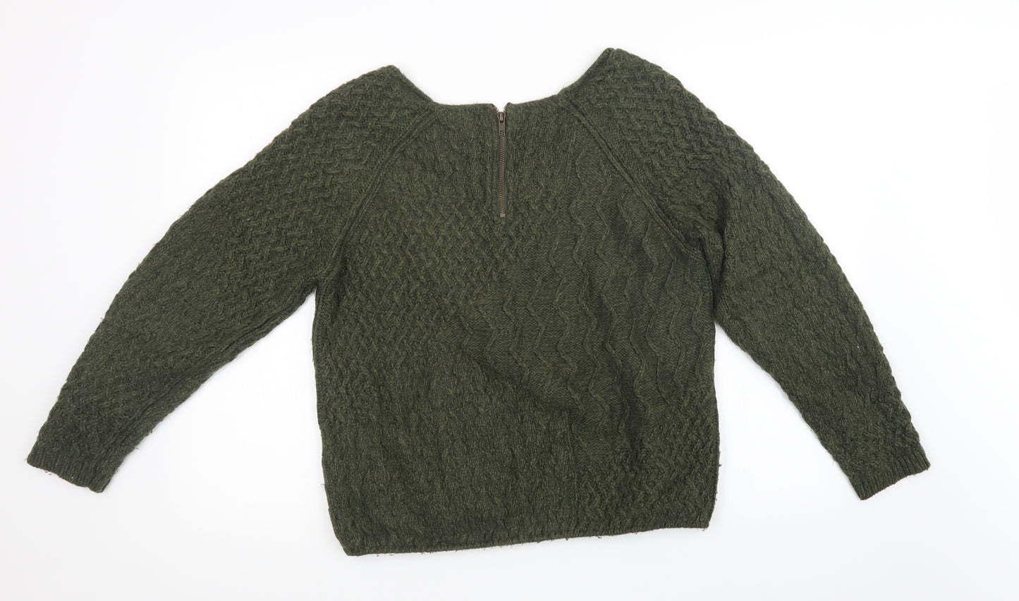 NEXT Womens Green  Knit Pullover Sweatshirt Size 14