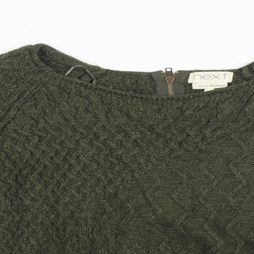 NEXT Womens Green  Knit Pullover Sweatshirt Size 14