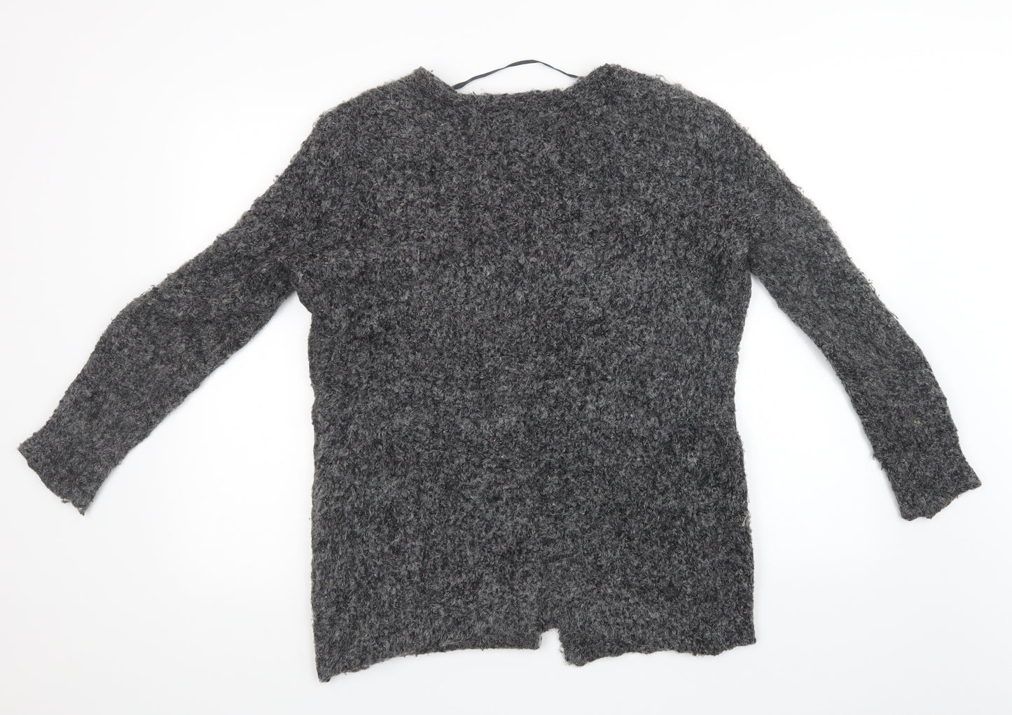 Primark Womens Grey  Knit Cardigan Jumper Size 10
