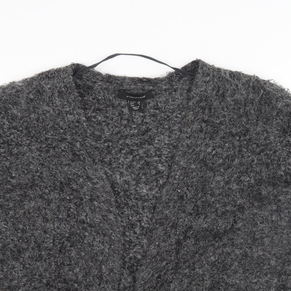 Primark Womens Grey  Knit Cardigan Jumper Size 10
