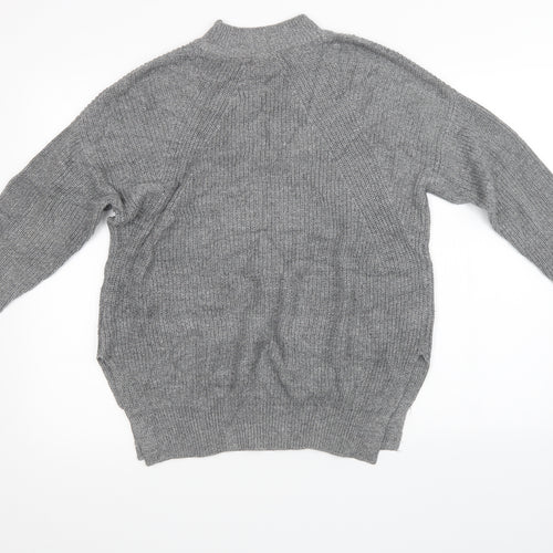 H&M Womens Grey  Knit Pullover Sweatshirt Size S