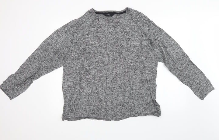 Cedar Wood State Mens Grey  Knit Pullover Sweatshirt Size XL