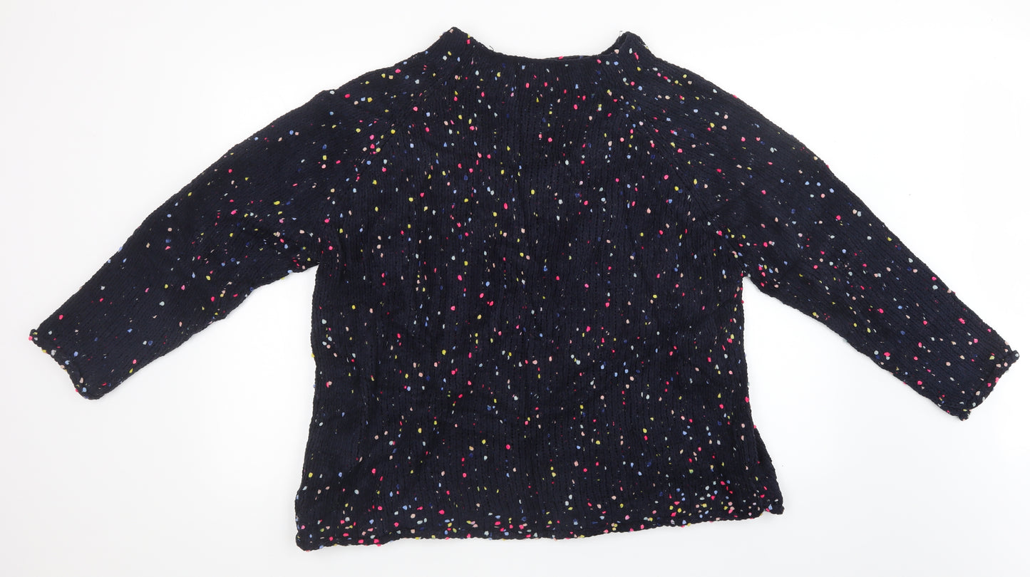 NEXT Womens Black  Knit Pullover Sweatshirt Size L