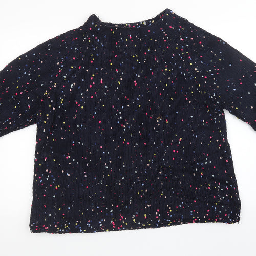 NEXT Womens Black  Knit Pullover Sweatshirt Size L