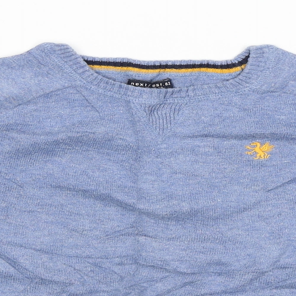 NEXT Boys Blue   Pullover Jumper Size 6 Years