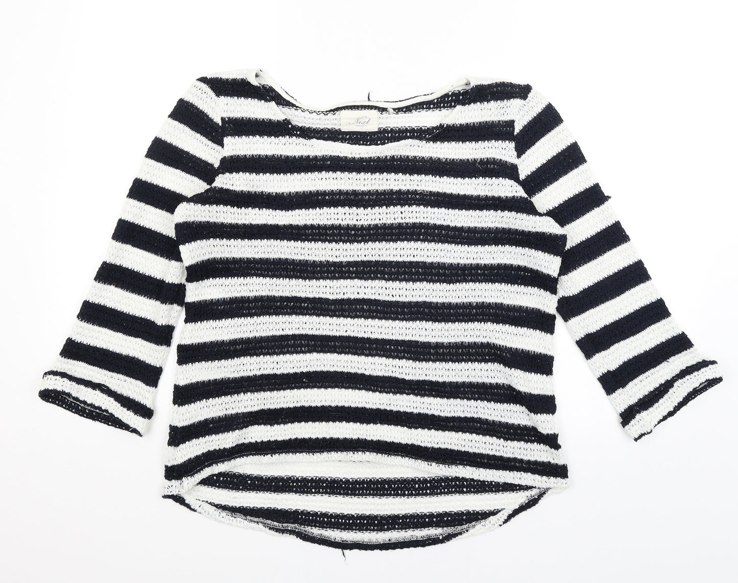 NEXT Womens Blue Striped  Pullover Jumper Size 14