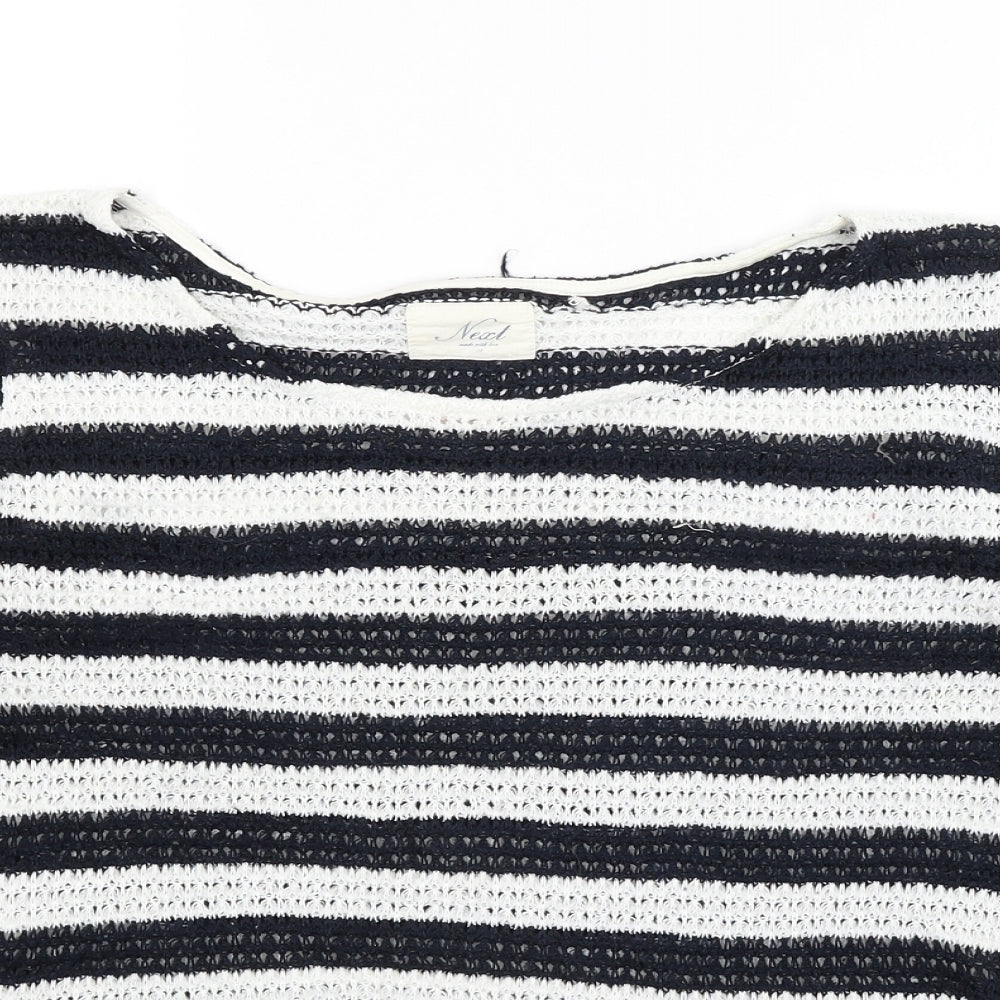 NEXT Womens Blue Striped  Pullover Jumper Size 14